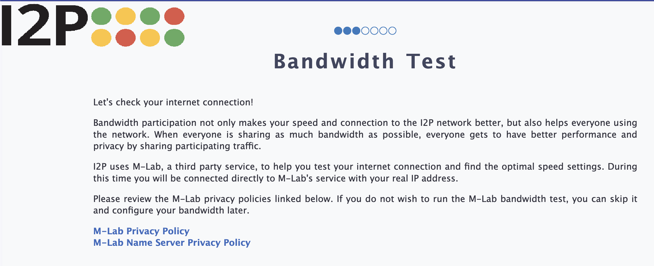 Run the bandwidth test
